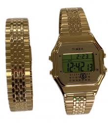 TIMEX×MM6 Maison Margiela（タイメックス×エムエムシックスメゾンマルジェラ）の古着「デジタルウォッチ・ブレスレットセット」