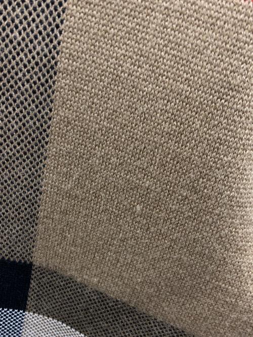 BURBERRY（バーバリー）BURBERRY (バーバリー) クルーネックニット CHECK TECHNICAL WOOL JACQUARD SWEATER （チェック テクニカル ウール ジャカード セーター） ベージュ サイズ:Sの古着・服飾アイテム