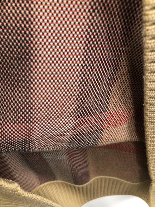 BURBERRY（バーバリー）BURBERRY (バーバリー) クルーネックニット CHECK TECHNICAL WOOL JACQUARD SWEATER （チェック テクニカル ウール ジャカード セーター） ベージュ サイズ:Sの古着・服飾アイテム