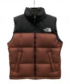 THE NORTH FACEザ ノース フェイス）の古着「ダウンベスト NUPTSE VEST（ヌプシ ベスト）」｜ブラウン×ブラック