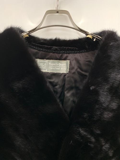 SAGA MINK（サガミンク）SAGA MINK (サガミンク) ケープ ブラック サイズ:実寸サイズにてご確認ください。の古着・服飾アイテム