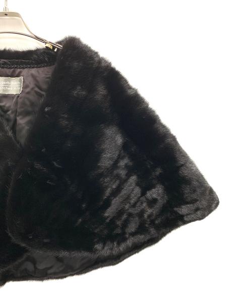 SAGA MINK（サガミンク）SAGA MINK (サガミンク) ケープ ブラック サイズ:実寸サイズにてご確認ください。の古着・服飾アイテム