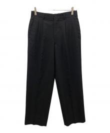 COMME des GARCONS HOMME（コムデギャルソン オム）の古着「タック入りワイドパンツ」｜ブラック