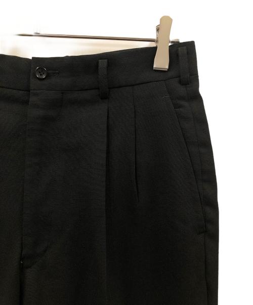 COMME des GARCONS HOMME（コムデギャルソン オム）COMME des GARCONS HOMME (コムデギャルソン オム) タック入りワイドパンツ ブラック サイズ:Mの古着・服飾アイテム