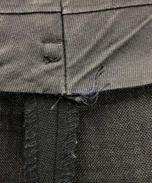 COMME des GARCONS HOMME（コムデギャルソン オム）COMME des GARCONS HOMME (コムデギャルソン オム) タック入りワイドパンツ ブラック サイズ:Mの古着・服飾アイテム