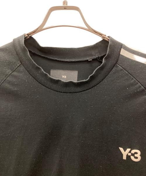 Y-3（ワイスリー）Y-3 (ワイスリー) 3ストライプスオーバーサイズロゴTシャツ ブラック サイズ:2XLの古着・服飾アイテム