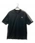 Y-3（ワイスリー）の古着「3ストライプスオーバーサイズロゴTシャツ」｜ブラック