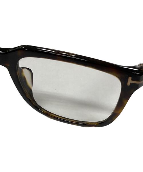 TOM FORD（トムフォード）TOM FORD (トムフォード) 伊達眼鏡 メガネ ダークブラウン サイズ:56□19 150の古着・服飾アイテム