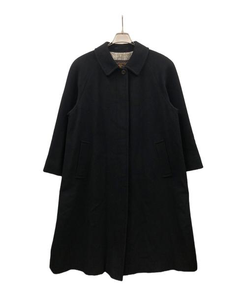 BURBERRY（バーバリー）BURBERRY (バーバリー) ステンカラーコート ロングコート ブラック サイズ:9ARの古着・服飾アイテム