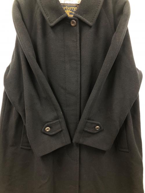 BURBERRY（バーバリー）BURBERRY (バーバリー) ステンカラーコート ロングコート ブラック サイズ:9ARの古着・服飾アイテム