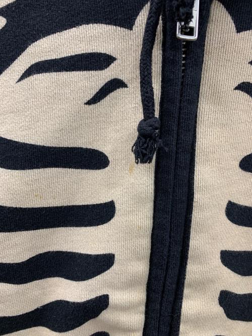 VANSON（バンソン）VANSON (バンソン) ジップパーカー スカル ブラック サイズ:Mの古着・服飾アイテム