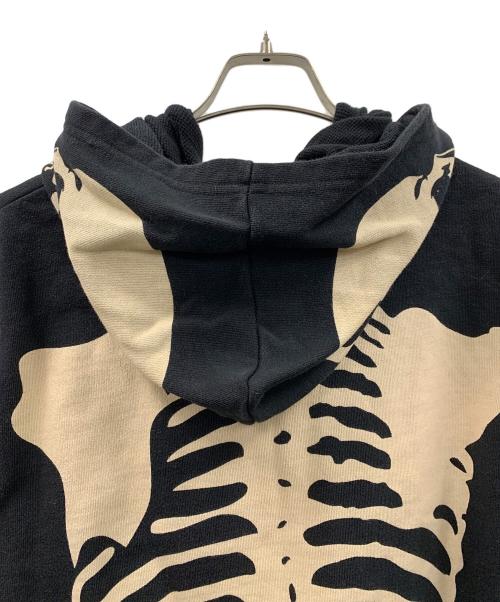 VANSON（バンソン）VANSON (バンソン) ジップパーカー スカル ブラック サイズ:Mの古着・服飾アイテム