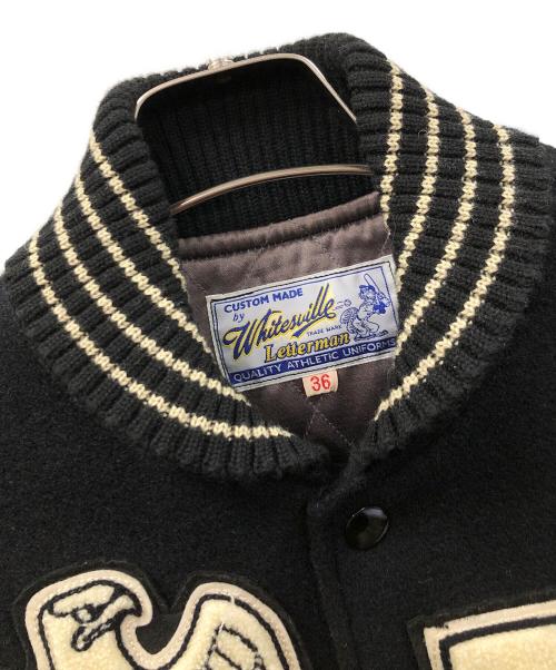 whitesville（ホワイツビル）whitesville (ホワイツビル) スタジャン フルデコワッペン ブラック サイズ:36の古着・服飾アイテム