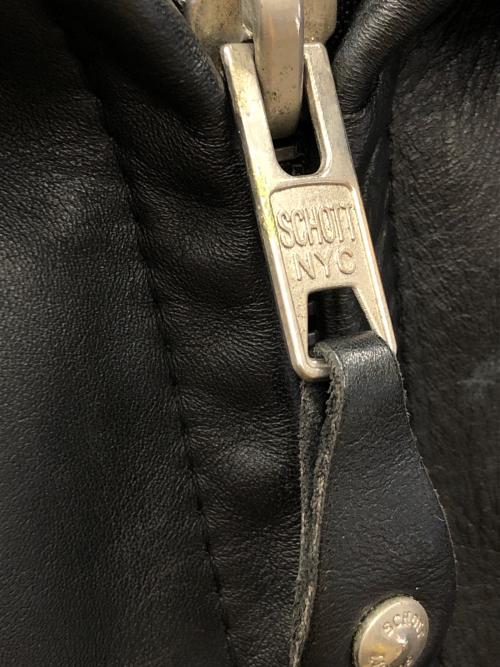 Schott（ショット）Schott (ショット) シングルライダースジャケット ブラック サイズ:36の古着・服飾アイテム