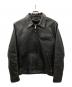 Schott（ショット）の古着「シングルライダースジャケット」｜ブラック