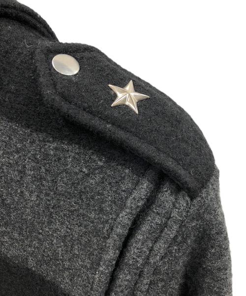 Schott（ショット）Schott (ショット) ウールライダースジャケット ブラック×グレー サイズ:Sの古着・服飾アイテム