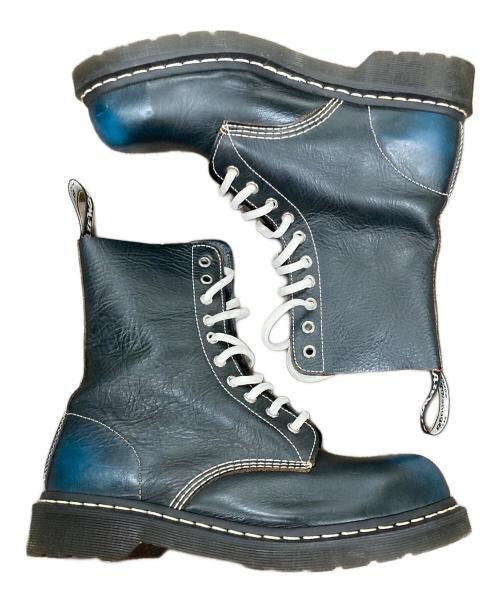 Dr.Martens（ドクターマーチン）Dr.Martens (ドクターマーチン) 10ホールブーツ ネイビー×ブルー サイズ:UK7の古着・服飾アイテム