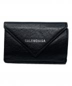 BALENCIAGAバレンシアガ）の古着「3つ折り財布」｜ブラック