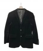 BURBERRY BLACK LABELバーバリーブラックレーベル）の古着「テーラードジャケット ベロア」｜ブラック