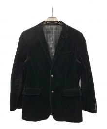 BURBERRY BLACK LABEL（バーバリーブラックレーベル）の古着「テーラードジャケット ベロア」｜ブラック