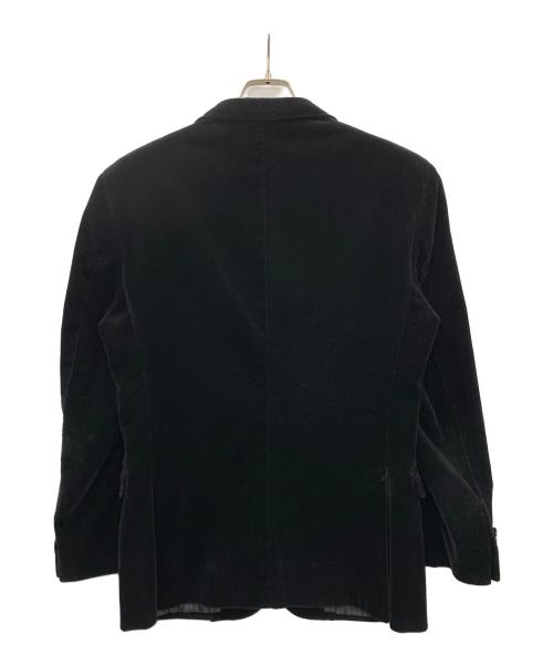 BURBERRY BLACK LABEL（バーバリーブラックレーベル）BURBERRY BLACK LABEL (バーバリーブラックレーベル) テーラードジャケット ベロア ブラック サイズ:Mの古着・服飾アイテム
