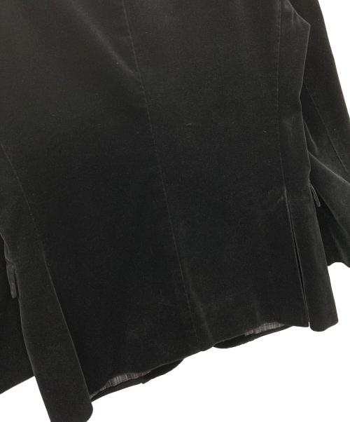 BURBERRY BLACK LABEL（バーバリーブラックレーベル）BURBERRY BLACK LABEL (バーバリーブラックレーベル) テーラードジャケット ベロア ブラック サイズ:Mの古着・服飾アイテム