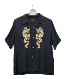 TAILOR 東洋（テーラー東洋）の古着「SUKA RAYON SHIRT "DRAGON" (スカレーヨンシャツ"ドラゴン")」｜ブラック