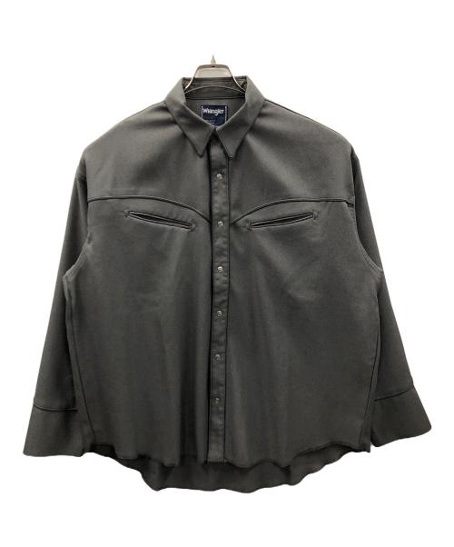Wrangler（ラングラー）Wrangler (ラングラー) Schott (ショット) ウエスタンシャツ グレー サイズ:XLの古着・服飾アイテム