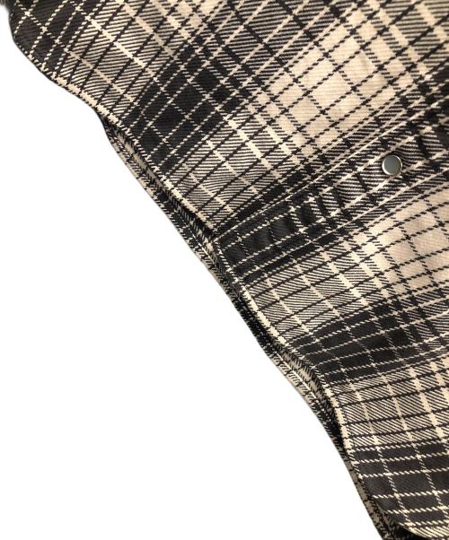 FLAT HEAD（フラット ヘッド）FLAT HEAD (フラット ヘッド) ネルシャツ ナチュラル×ブラウン サイズ:42の古着・服飾アイテム