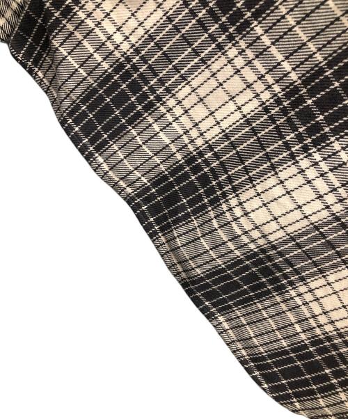 FLAT HEAD（フラット ヘッド）FLAT HEAD (フラット ヘッド) ネルシャツ ナチュラル×ブラウン サイズ:42の古着・服飾アイテム