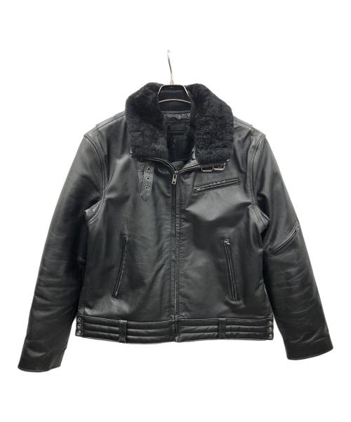 Liugoo Leathers（リューグーレザーズ）Liugoo Leathers (リューグーレザーズ) レザージャケット ブラック サイズ:LLの古着・服飾アイテム
