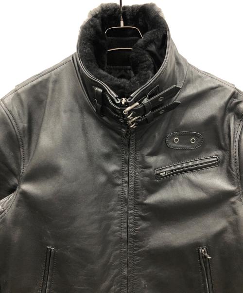 Liugoo Leathers（リューグーレザーズ）Liugoo Leathers (リューグーレザーズ) レザージャケット ブラック サイズ:LLの古着・服飾アイテム