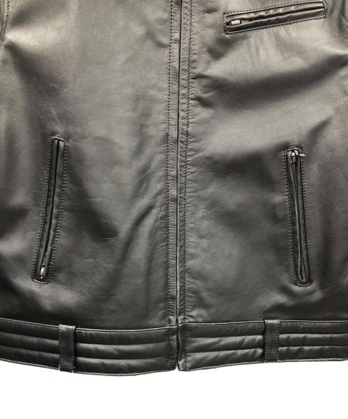 Liugoo Leathers（リューグーレザーズ）Liugoo Leathers (リューグーレザーズ) レザージャケット ブラック サイズ:LLの古着・服飾アイテム