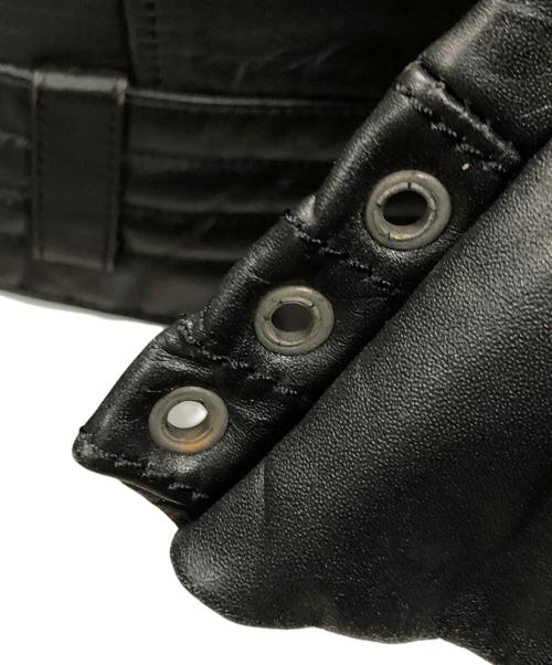 Liugoo Leathers（リューグーレザーズ）Liugoo Leathers (リューグーレザーズ) レザージャケット ブラック サイズ:LLの古着・服飾アイテム