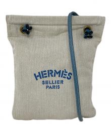 HERMES（エルメス）の古着「ショルダーバッグ アリーヌPM」｜ナチュラル×ブルー