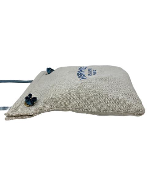 HERMES（エルメス）HERMES (エルメス) ショルダーバッグ アリーヌPM ナチュラル×ブルー サイズ:実寸サイズにてご確認ください。の古着・服飾アイテム