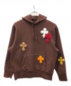 YARN×SYUMAN.ヤーン×シュウマン）の古着「プルオーバーパーカー」｜ブラウン