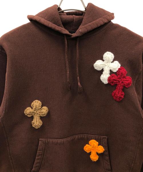 YARN（ヤーン）YARN (ヤーン) SYUMAN. (シュウマン) プルオーバーパーカー ブラウン サイズ:Largeの古着・服飾アイテム