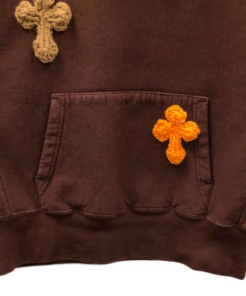 YARN（ヤーン）YARN (ヤーン) SYUMAN. (シュウマン) プルオーバーパーカー ブラウン サイズ:Largeの古着・服飾アイテム