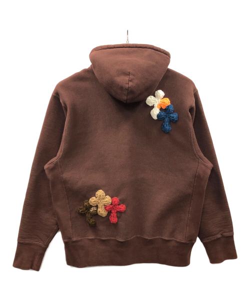 YARN（ヤーン）YARN (ヤーン) SYUMAN. (シュウマン) プルオーバーパーカー ブラウン サイズ:Largeの古着・服飾アイテム