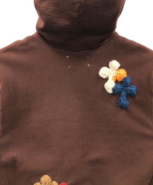 YARN（ヤーン）YARN (ヤーン) SYUMAN. (シュウマン) プルオーバーパーカー ブラウン サイズ:Largeの古着・服飾アイテム