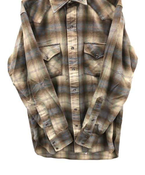 PENDLETON（ペンドルトン）PENDLETON (ペンドルトン) ウエスタンシャツ ブラウン×アイボリー サイズ:Mの古着・服飾アイテム