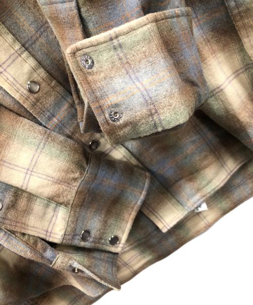 PENDLETON（ペンドルトン）PENDLETON (ペンドルトン) ウエスタンシャツ ブラウン×アイボリー サイズ:Mの古着・服飾アイテム