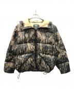stussyステューシー）の古着「ダウンジャケット Micro Ripstop RelicCamo(マイクロ リップトップ レリック カモ)」｜オリーブ