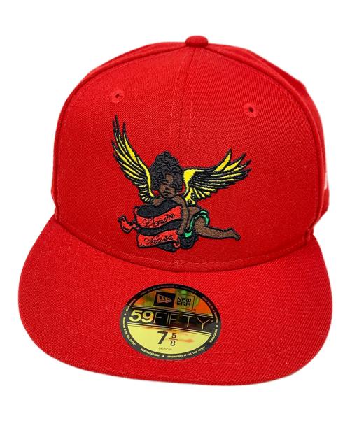 Denim Tears（デニムティアーズ）Denim Tears (デニムティアーズ) New Era (ニューエラ) キャップ 59FIFTY（フィフティーナインフィフティー） レッド サイズ:7 5/8の古着・服飾アイテム