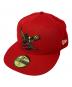 Denim Tears（デニムティアーズ）の古着「キャップ 59FIFTY（フィフティーナインフィフティー）」｜レッド