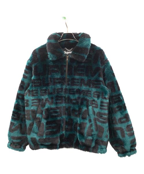 SUPREME（シュプリーム）SUPREME (シュプリーム) ジャケット 18SS Faux Fur BomberJacket（18SS フェイク ファー ボンバー ジャケット） グリーン×ブラック サイズ:Sの古着・服飾アイテム