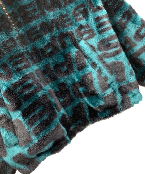 SUPREME（シュプリーム）SUPREME (シュプリーム) ジャケット 18SS Faux Fur BomberJacket（18SS フェイク ファー ボンバー ジャケット） グリーン×ブラック サイズ:Sの古着・服飾アイテム