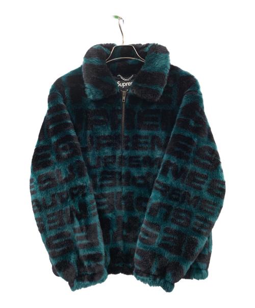 SUPREME（シュプリーム）SUPREME (シュプリーム) ジャケット 18SS Faux Fur BomberJacket（18SS フェイク ファー ボンバー ジャケット） グリーン×ブラック サイズ:Sの古着・服飾アイテム