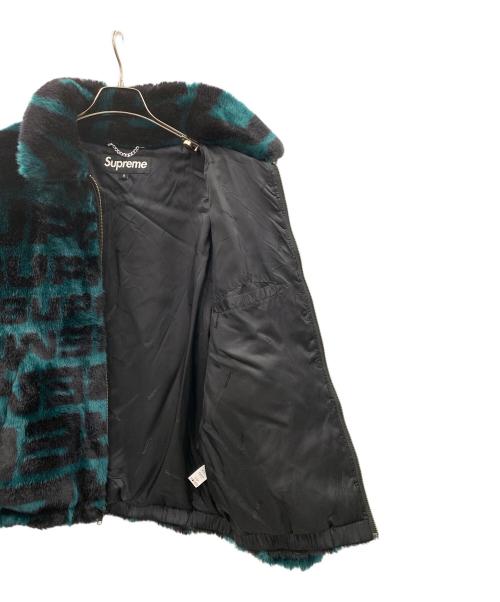 SUPREME（シュプリーム）SUPREME (シュプリーム) ジャケット 18SS Faux Fur BomberJacket（18SS フェイク ファー ボンバー ジャケット） グリーン×ブラック サイズ:Sの古着・服飾アイテム